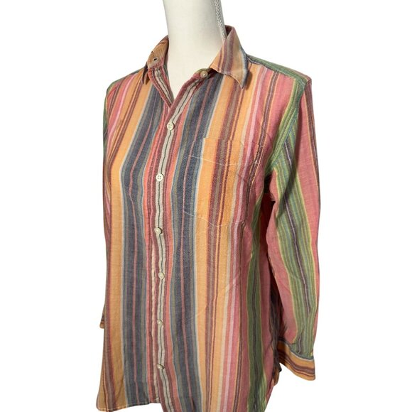 RALPH LAUREN 100% Cotton Striped Button Down Shirt Size XS - Picture 4 of 7